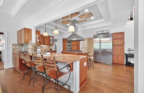 Buford Casa | Lake Home with Carriage House + Largest 2-Story Dock on Lanier