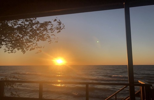 Coloma Casa | Lake MI Beach Home with private white sand beach