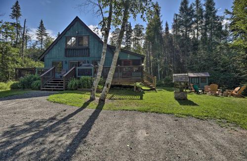 Lake Placid Casa | Lake Placid Chalet Deck and Forest Views!