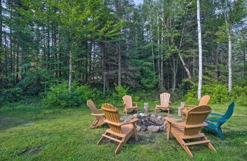 Lake Placid Casa | Lake Placid Chalet Deck and Forest Views!