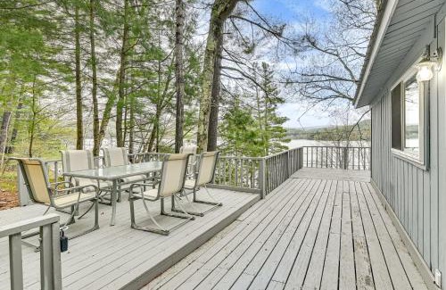 Hadley Casa | Lake-View Cabin with Furnished Deck in Hadley!