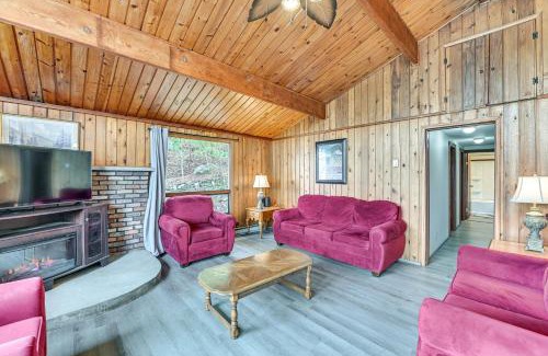 Hadley Casa | Lake-View Cabin with Furnished Deck in Hadley!