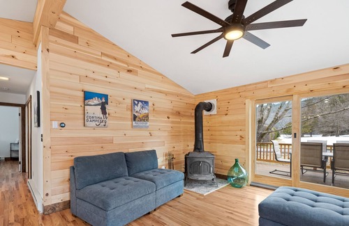 Silver Bay Casa | Lake-view home with large deck, grill, lawn, & mtn views - dog-friendly