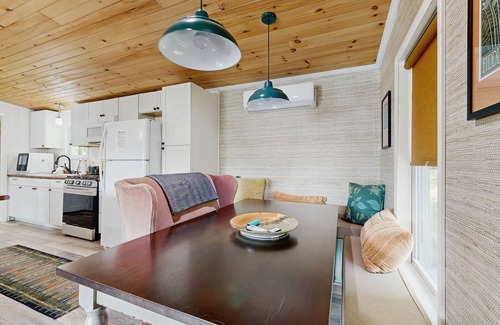 Town of Jerusalem Casa | Lake-view home with private water access, dock, 2 kayaks, deck, & fireplaces
