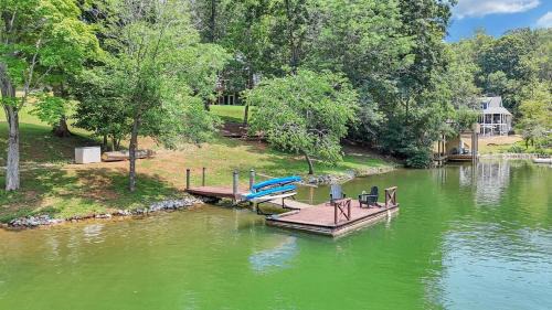 Moneta Casa | Lakefront 3BR with Dock, Fire Pit, Lawn Games, and Game Room