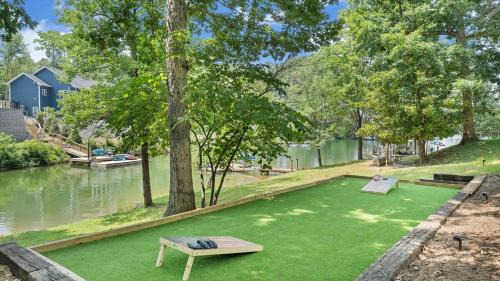 Moneta Casa | Lakefront 3BR with Dock, Fire Pit, Lawn Games, and Game Room
