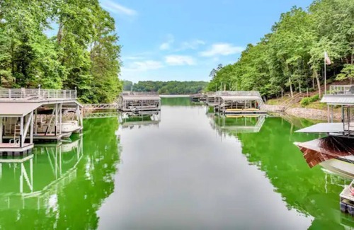 Flowery Branch Casa | Lakefront, Backyard Oasis, Camp🔥Marshmallows, Indoor Gym, Saltwater Pool