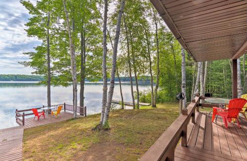 Manistique Casa | Lakefront Cabin with Private Dock and Beach!
