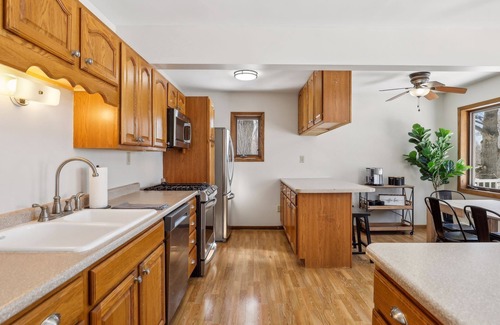 Ramsey County Casa | Lakefront Getaway: Hot Tub, Firepit & Fireplaces! 3 Bedroom Home by RedAwning