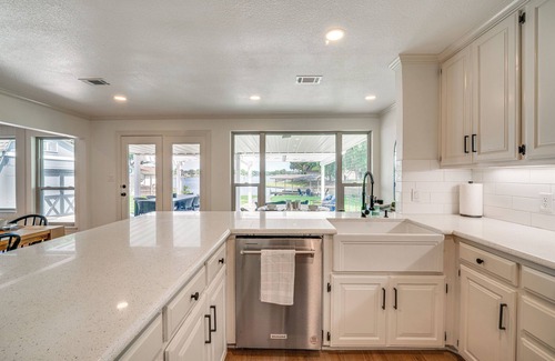Granbury Casa | Lakefront Granbury Home w/ Patio, Fire Pit & Dock!