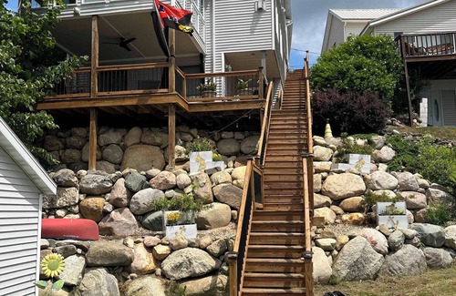 Plainwell Casa | Lakefront Home w/ Sunset Views. New to Rental Market! Pontoon Rental Available.