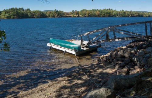 Camden Cabaña | Lakefront home with dock, lake-view porch & fireplace - close to downtown Camden