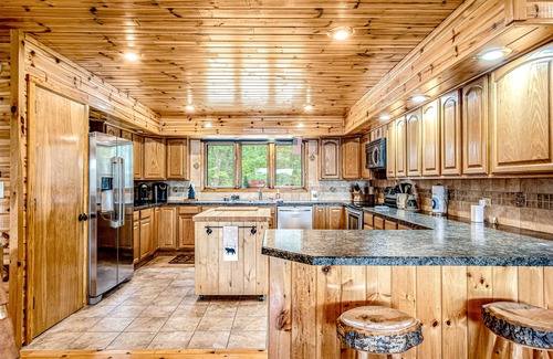 Lac du Flambeau Casa | Lakefront log cabin on 3.5 acres with dock, gazebo & sunset views - dog-friendly