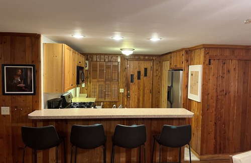 Carp Lake Cabaña | Lakefront Log Cabin with Contemporary touches