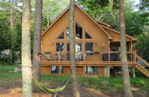 Ellsworth Chalet De Esquí | Frente al lago casa de madera sobre Graham Lago En Ellsworth, Maine