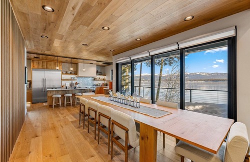 McCall Casa | Lakefront Mtn Modern - on Payette Lake, amazing views, private beach, dock, game room