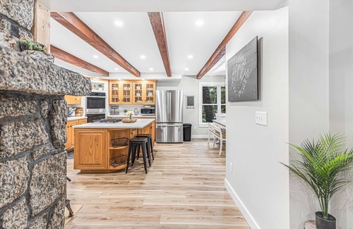 Lucerne-in-Maine Casa | Lakefront, newly rebuilt, dog-friendly home with private beach, dock & firepit