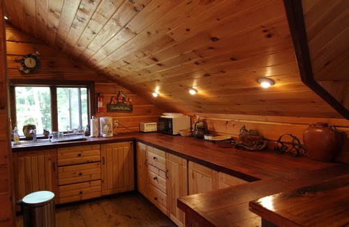 Paupack Casa | Frente al lago rústico en 31 acres en su propio lago, kayaks y canoas gratis,
