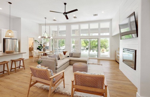 Buchanan Dam Casa | Pool, Fire Pit, + 2 Story Dock on Lake LBJ
