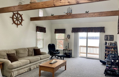 Mashpee Casa | Lakefront, private beach, stunning views
