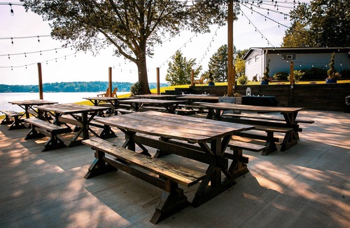 Steele Creek Casa | Lakefront Property Two Bedroom Cabin #35 at Long Cove Resort by Redawning