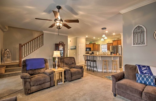 Cross Hill Casa | Lakefront Retreat w/ Dock, Fishing & Fire Pit!