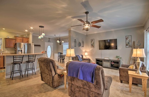 Cross Hill Casa | Lakefront Retreat w/ Dock, Fishing & Fire Pit!