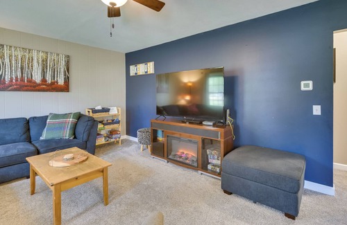 Rice Lake Casa | Lakefront Wisconsin Escape w/ Fire Pit & Boat Dock