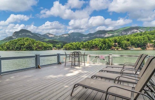Lake Lure Cabaña | Lakeside 4BR~Mountain Views | Firepit | Game Room