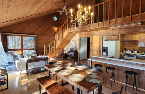Solon Springs Cabina | Lakeside Cabin Retreat with Sauna! Near Hayward & Cable, ATV TRAILS, CANOES!!