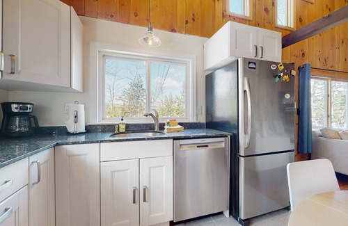 East Wakefield Casa | Lakeside home with water views, firepit, deck, & W/D - dog-friendly