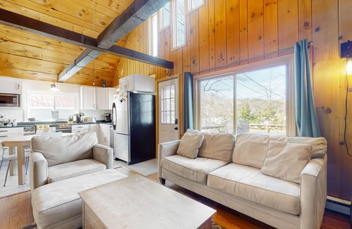East Wakefield Casa | Lakeside home with water views, firepit, deck, & W/D - dog-friendly