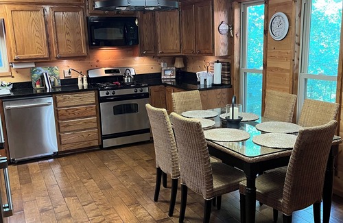 Greers Ferry Cabina | Lakeside Lodge for family fun with game room and covered deck! Fish & Swim!!!