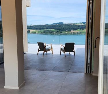 Beinwil am See Casa | Lakeview Guest Rooms with huge rooftop terrace