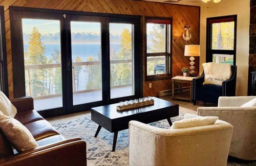 Lakeside Casa | Lakeview Terrace with Incredible Flathead Lake and Mountain Views!
