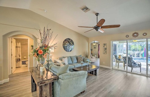 Trafalgar Casa | Lanai and Heated Pool Stunning Cape Coral Getaway