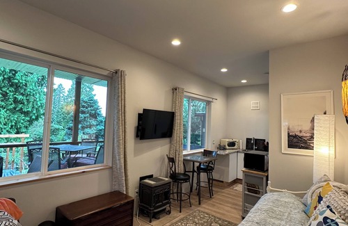 Langley Apartamento | Langley Private Guest Suite Getaway with Deck overlooking Holmes Harbor
