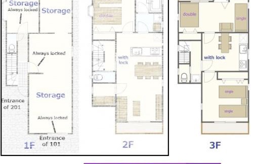 Minamikoiwa Apartamento | Lapis House 201 - 3F