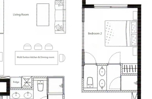 Datong Apartamento | Apartamento Q-Square grande de 2 dormitorios 京 站 台北 車站 Apartamento Taipei Main STN