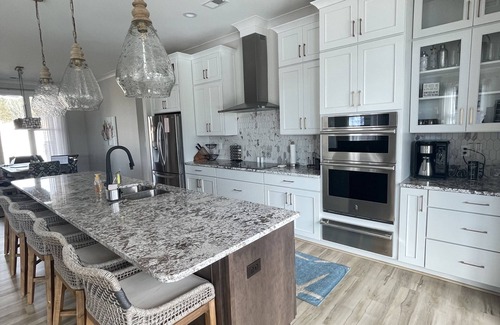 Saxony Forest Casa | Large 5BR home on quiet cove. Pets welcome. Private dock. 3 fireplaces, firepit.