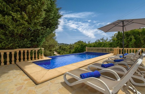 Cap de la Nau Villa | Villa grande y confortable en Jávea, Costa Blanca, España con piscina privada para 8 personas