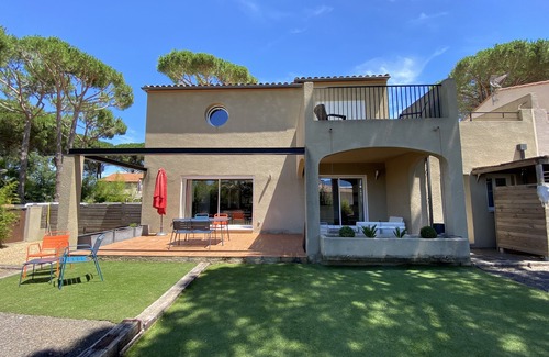 Argeles-sur-Mer Apartamento | Cómodo apartamento con aire acondicionado y piscina.