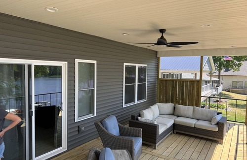 Angola Casa | Large Family Lakehouse on Crooked Lake, Angola, IN-Beautiful Views Outdoor Oasis