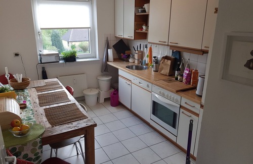 Harrislee Apartamento | Excelente alojamiento para sentirse bien para 2 + 2 + 1 cerca de DK y el fiordo de Flensburg