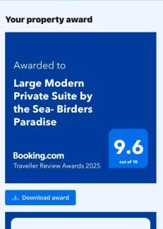 Little Compton Cama Y Desayuno | Large Modern Private Suite by the Sea- Birders Paradise