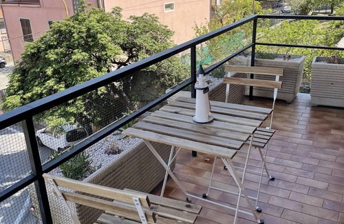 San Lorenzo al Mare Apartamento | Gran estudio de 4 camas - 200 m de la playa - Vista al mar