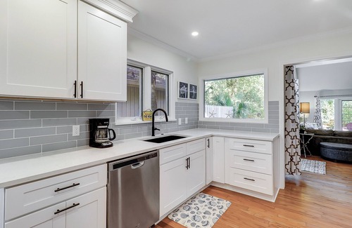 Lawton Woods Casa | Lawton Woods home with yard, firepit, games & W/D - near beach & Sea Pines perks
