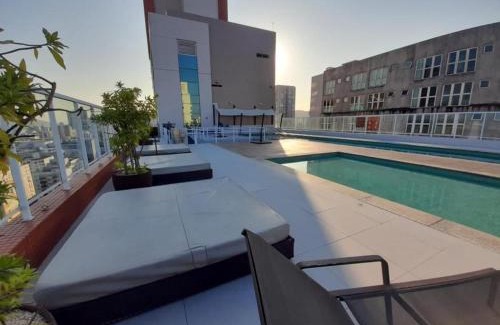 Gonzaga Apartamento | Lazer completo com piscina e sauna no Gonzaga