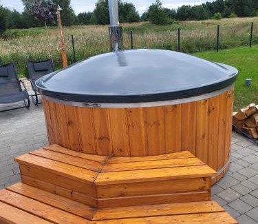 Drawno Casa | Leśna Zagroda - Dominikowo - Tężnia, sauna, balia