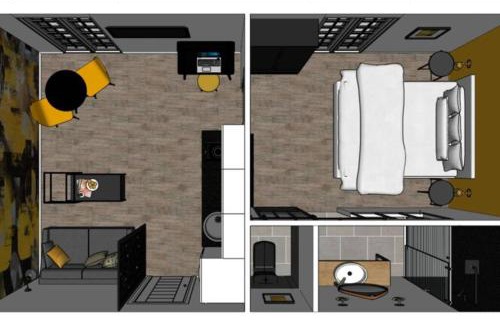 Agen Apartamento | Le Black & Yellow - Appart'Hôtel - Clim - Netflix - Parking Gratuit - Nestor & Margot